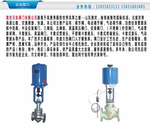 电动阀门 潍坊天和阀门 电动阀门哪家好